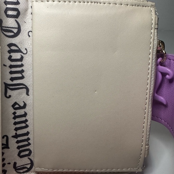 Juicy Couture NWT Miss Juicy Tab Wallet in Violet Tulle and Sand Faux Leather - Picture 10 of 15